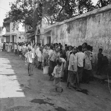 RECORD DATE NOT STATED  The British Occupation of Java Civilians in Suraba... 스톡 사진