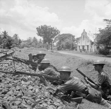 RECORD DATE NOT STATED  The British Occupation of Java Men of the 4/7th Ra... Stock-Fotos