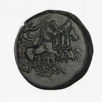 RECORD DATE NOT STATED  Brown coin; Chersonez; 350-330 BC (350-00-00-330-0... Stock Photos