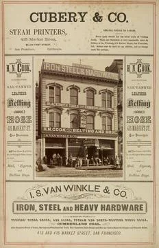 RECORD DATE NOT STATED Building on 415 Market Street, San Francisco. I.W. ... Fotos de archivo