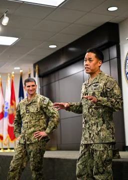 RECORD DATE NOT STATED  Bureau of Medicine and Surgery Force Master Chief ... Stock Photos