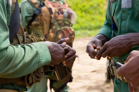 RECORD DATE NOT STATED A CÃ te d Ivoire Special Forces prepares and load m.. Stock Photos