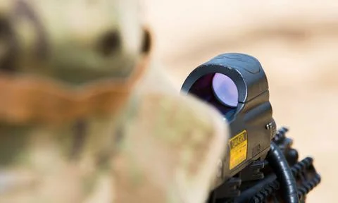 RECORD DATE NOT STATED A CÃ te d Ivoire Special Forces Soldier aims to a t.. Stock Photos