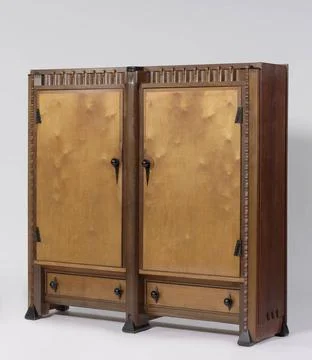 RECORD DATE NOT STATED  Cabinet with two doors and below that load with a ... Foto stock