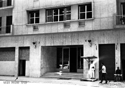 RECORD DATE NOT STATED Cairo - Annex Office Building - 1975, United States... Fotos de archivo
