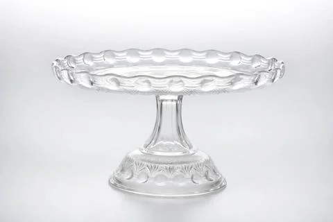 RECORD DATE NOT STATED  Cake stand - Late Nugget Pattern Jefferson Glass C... Stock Photos