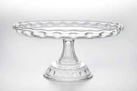 RECORD DATE NOT STATED  Cake stand - Late Nugget Pattern Jefferson Glass C... Stock Photos