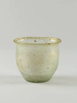 RECORD DATE NOT STATED  Caliciform goblet. Gallo-Roman. Glass. Paris, Carn... Stock Photos