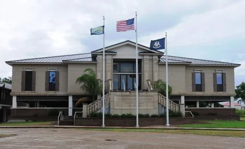 RECORD DATE NOT STATED Cameron Parish East Annex. Louisiana Hurricane Rita... Stock Photos
