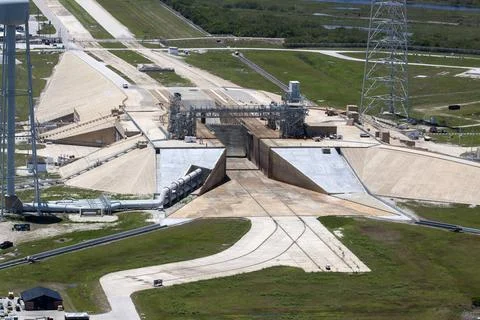 RECORD DATE NOT STATED  CAPE CANAVERAL, Fla. An aerial view shows construc... Photos