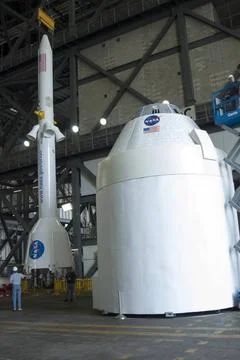 RECORD DATE NOT STATED  CAPE CANAVERAL, Fla. A mockup of the Launch Abort ... Stock Photos