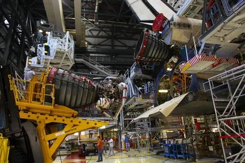 RECORD DATE NOT STATED  CAPE CANAVERAL, Fla. -- In Orbiter Processing Faci... Foto stock