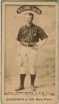 RECORD DATE NOT STATED Capt. John Ward, New York Giants, baseball card por... Foto stock