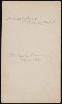 RECORD DATE NOT STATED Captain Silas W. Pettit of 15th and 16th Regular Ar... Fotos Stock