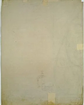 RECORD DATE NOT STATED  Carl von Hasenauer Volute and parapet study (for t... 库存照片