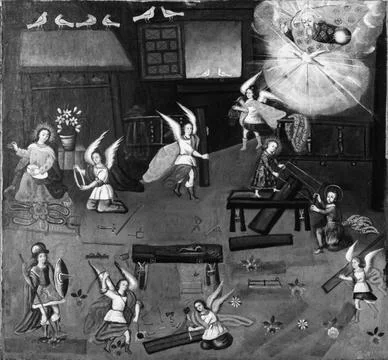 RECORD DATE NOT STATED The Carpenter s Shop in Nazareth Unknown. The Carpe... Stock Photos