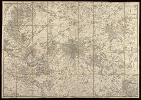 RECORD DATE NOT STATED  Carte topographique des environs de Paris / par N.... Photos