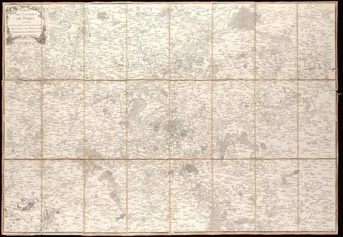 RECORD DATE NOT STATED  Carte des environs de Paris : comprenant partie de... Photos
