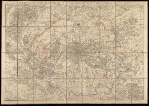 RECORD DATE NOT STATED  Carte topographique des environs de Paris / par N.... Photos
