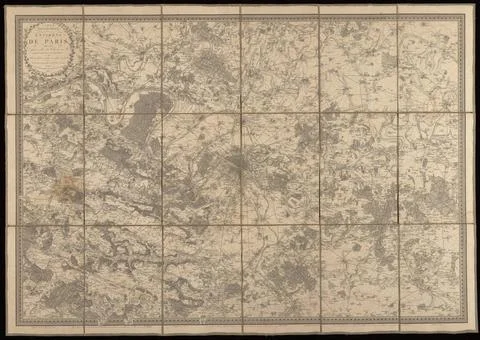 RECORD DATE NOT STATED  Carte topographique des environs de Paris : dressÃ.. Photos