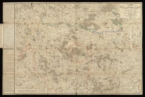 RECORD DATE NOT STATED  Carte des environs de Paris Ã quinze lieues Ã la r. Photos