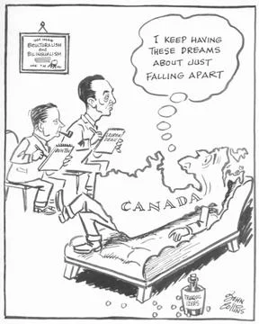 RECORD DATE NOT STATED  Cartoon - Split Personality. John Collins (1917-20... Foto stock