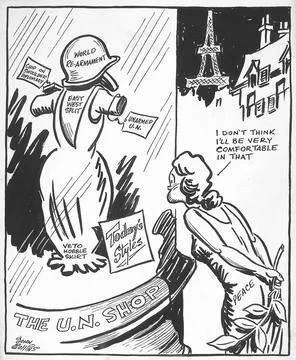 RECORD DATE NOT STATED  Cartoon - Paris Styles. John Collins (1917-2007) C... Foto stock