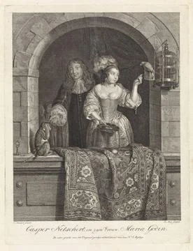 RECORD DATE NOT STATED  Caspar Netscher and Margaretha Godin, Robbert Muys... Stock Photos