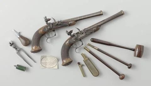 RECORD DATE NOT STATED  Cassette for couple Pistols with accessories, Jean... Photos