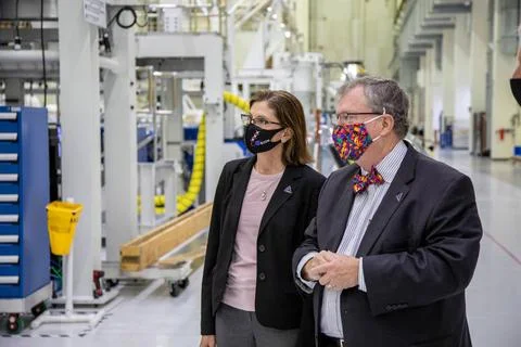 RECORD DATE NOT STATED  Catherine Koerner, at left, NASA Orion Program man... Foto stock
