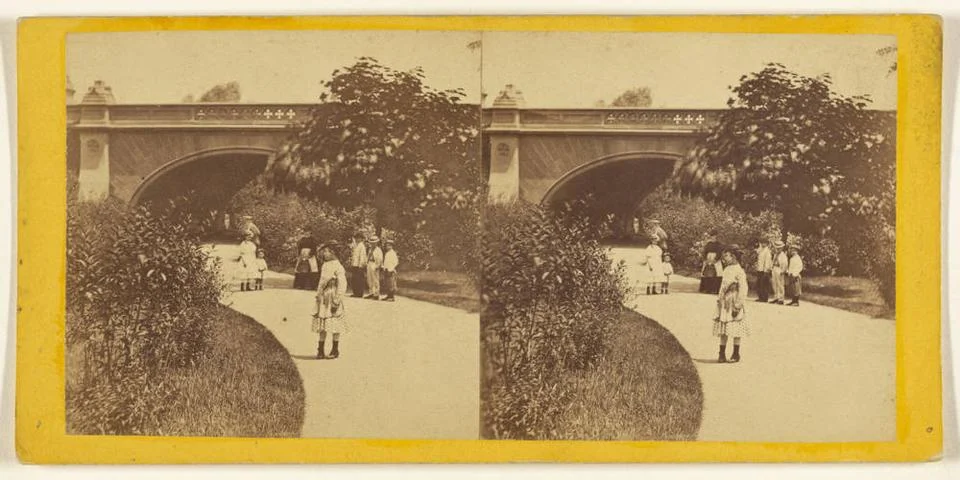 RECORD DATE NOT STATED Central Park. (New York.) Bridge near The Arsenal..... Fotos Stock