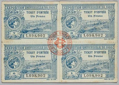 RECORD DATE NOT STATED  Chaix, Universal Exhibition, Paris, 1900, Entrance... Stock-Fotos
