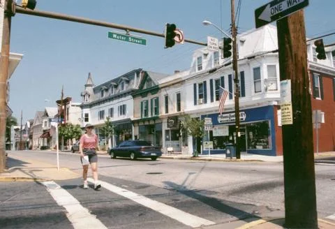 RECORD DATE NOT STATED Chesapeake Country Scenic Byway - Intersection of C... Foto stock