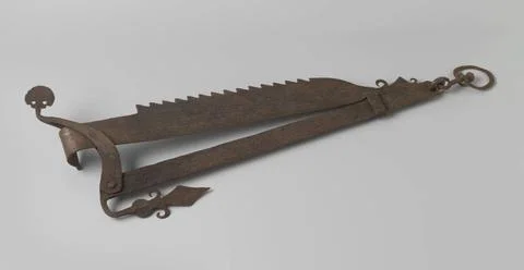 RECORD DATE NOT STATED  Chimney hook, c. 1400 - c. 1950 An iron fire hook.... Fotos Stock
