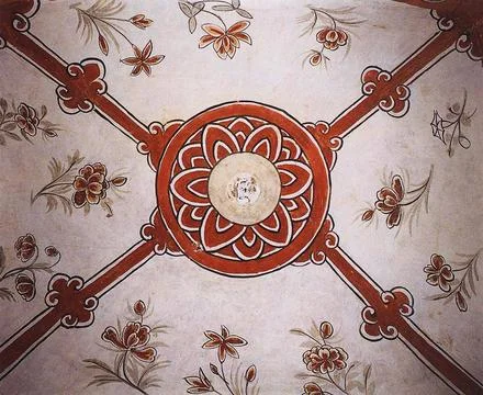 RECORD DATE NOT STATED China: Ceiling mural in the tomb of Zhang Wenzao, X... Stock Photos