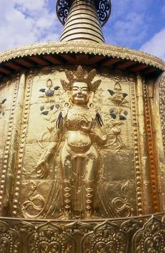 RECORD DATE NOT STATED China: Gongtang (Gong Tang) Pagoda, Labrang Monaste... Fotos Stock