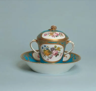 RECORD DATE NOT STATED  Chocolate cup . Museum of Fine Arts in the city of... Stock Photos