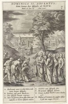 RECORD DATE NOT STATED  Christ answers the messengers of John, Antonie Wie... Stock Photos