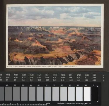 RECORD DATE NOT STATED  Cloud shadows from Hopi Point, Grand Canyon Nation... Stock Photos