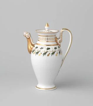 RECORD DATE NOT STATED  Coffeepot with a foliate scroll, La Courtille Pari... Stock Photos