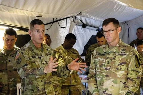 RECORD DATE NOT STATED Col. Todd Hook, 1st Cavalry Division chief of staff... Stock Photos