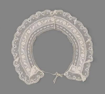 RECORD DATE NOT STATED  Collar of Rijsselse side with an intermediate crea... Stock Photos