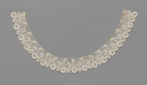 RECORD DATE NOT STATED  Collar of needle side with roseschulpen edge, anon... Foto stock