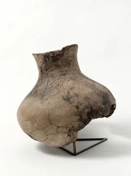 RECORD DATE NOT STATED  Collar bottle. Terracotta. Neolithic. Paris, Carna... Foto stock