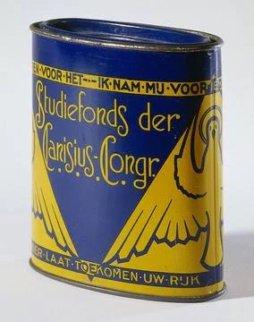 RECORD DATE NOT STATED  Collection box for the study fund of the Canisius ... Stock Photos