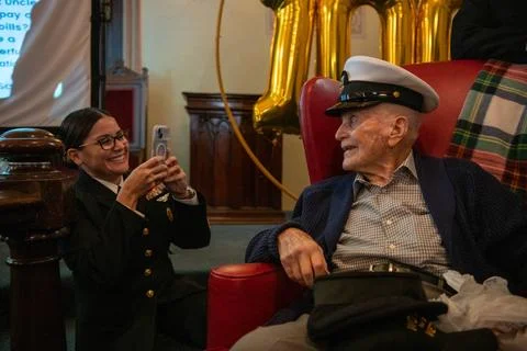 RECORD DATE NOT STATED  Command Master Chief Jessica Morales takes a pictu... Stock Photos