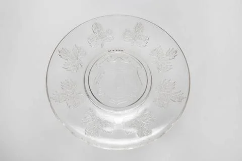 RECORD DATE NOT STATED  Commemorative plate - Concordia Maple Leaf Pattern... Stock Photos