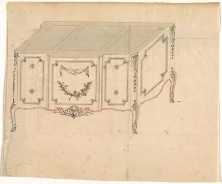 RECORD DATE NOT STATED  Commode, J.L.Th. Baijer (attributed to), c. 1770 -... 写真素材