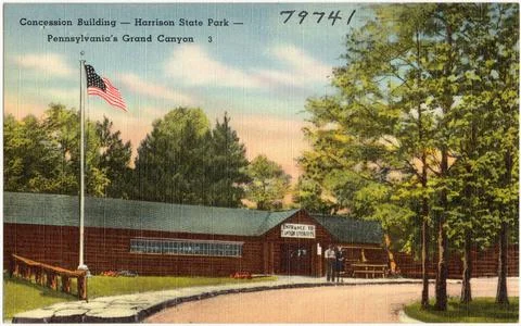 RECORD DATE NOT STATED Concession building -- Harrison Park -- Pennsylvani... Fotos de archivo