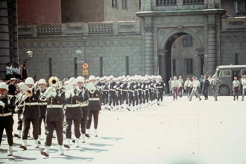 RECORD DATE NOT STATED Conscripts from I 21 Västernorrland Regiment Sollef.. Fotos de archivo
